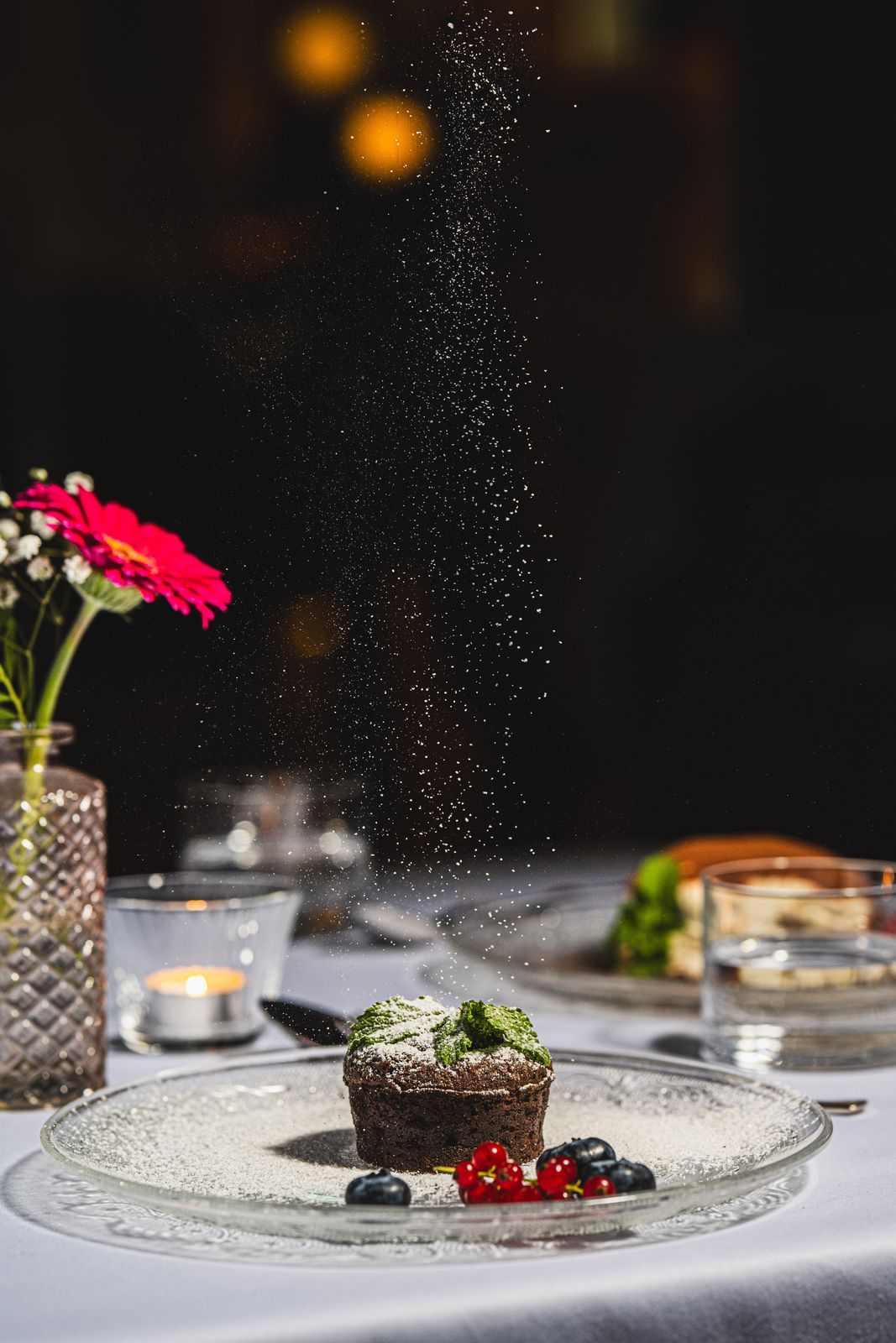 Schoko Soufflé mit Staubzucker